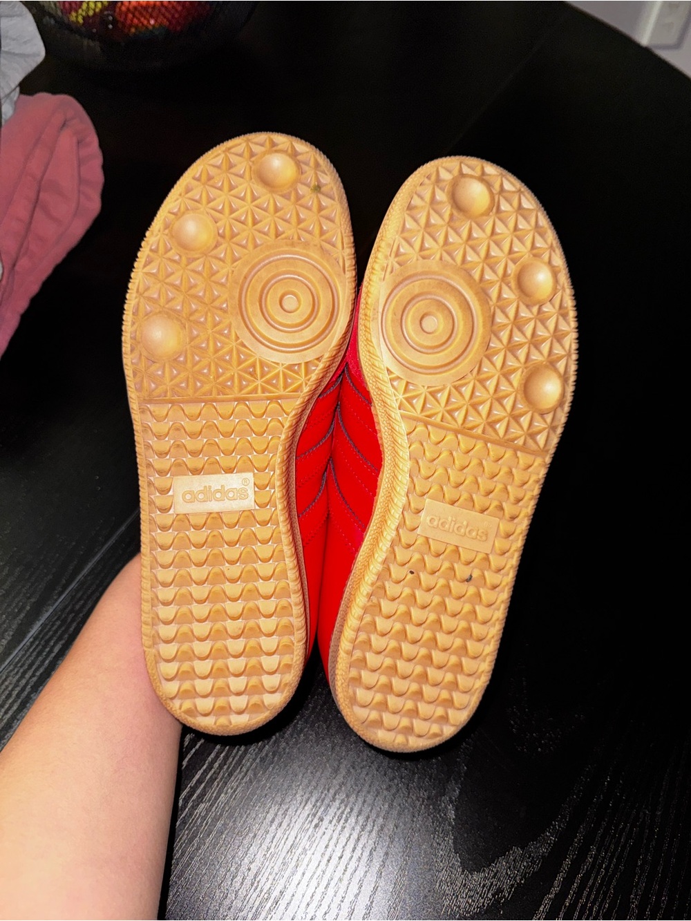 adidas Kids Red Mary Jane Sneakers - Picture 5 of 6